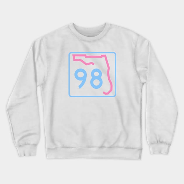 HWY 98 Florida Crewneck Sweatshirt by Etopix